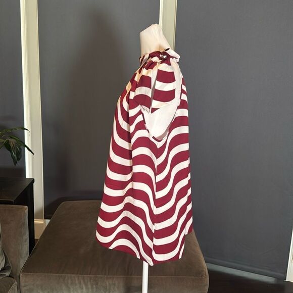 Women’s Halter Neck Casual Loose Top Blouse Side Bow Tie Size 4XL NWT - Picture 4 of 8